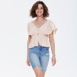 Forever21 Butterfly Sleeve Top
